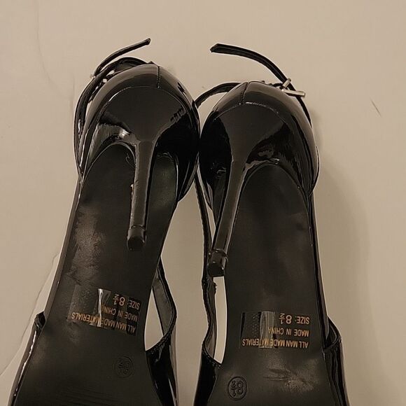 BRAND NEW WILD DIVA HIGH HEEL PUMP METAL POINTY TOE BUCKLE ANKLE STRAP SHOE - Picture 11 of 15